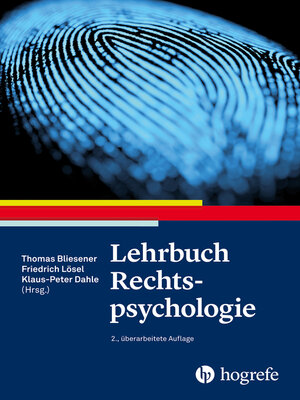 cover image of Lehrbuch Rechtspsychologie